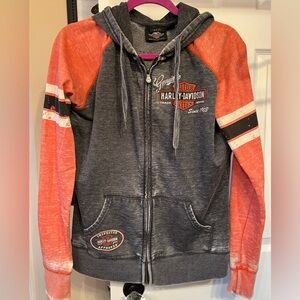Harley Davidson zip up hoodie